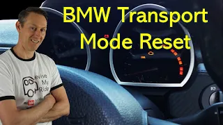 BMW Transport Mode Reset using DIS software - will fix problems with heater blowers and demister etc