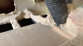 Six minutes of Slo Mo sawdust cleanup.