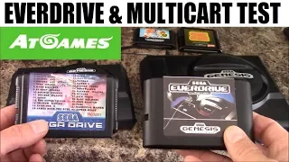 Sega Genesis Flashback HD: Everdrive and Multicart test: AT Games