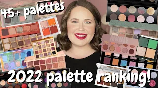 Ranking ALL the Palettes I tried in 2022!