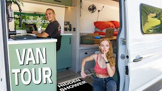 The Perfect Van Layout You’ve NEVER Seen Before… | VAN TOUR + Cost Breakdown