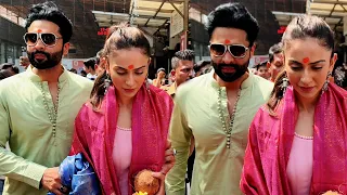 Rakul Preet Singh & Jackky Bhagnani Seek Blessings Before Their Wedding At Siddhivinayak Temple