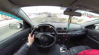 ЗА РУЛЕМ / Mazda 3 [1.6 105 л.с] AT 2005 🇯🇵 / POV TEST DRIVE