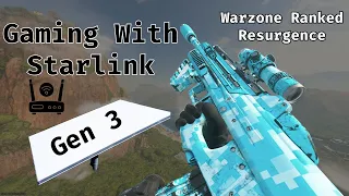 Competitive Gaming On Starlink Gen 3 Warzone Resurgence Ranked Game Play
