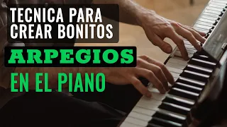 Técnica para crear bonitos arpegios en el piano con acordes simples