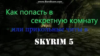 Как попасть в секретную комнату или читы в Skyrime 5