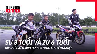 Bé Su 8 tuổi và Zu 6 tuổi với niềm đam mê đua mô tô chuyên nghiệp | Nhịp Sống Ô Tô | 27.09.2020