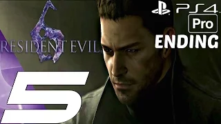 Resident Evil 6 (PS4) - Gameplay Walkthrough Part 5 - Final Boss & Ending (Chris) [1080P 60FPS]