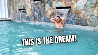 Finally Swimming in Our Grand Pool | Vlog #1625