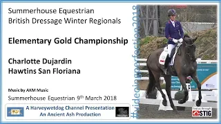 Charlotte Dujardin and Hawtins San Floriana Elementary; Summerhouse Equestrian Winter Regional 2018