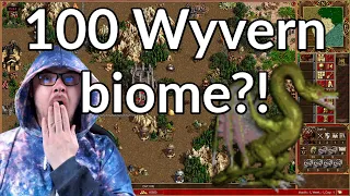 100 Wyvern Biome?! Jebus Cross || Heroes 3 Dungeon gameplay || Alex_The_Magician | Heroes 3 gameplay