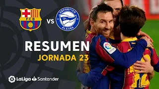 Resumen de FC Barcelona vs Deportivo Alavés (5-1)