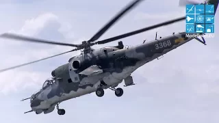 MIL MI-24 HIND HELICOPTER FROM THE CZECH REPUBLIC AIRSHOW FLIGHT ILA BERLIN AIR SHOW 2016