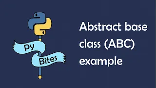 Python abstract base class (ABC) example