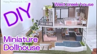 【DIY】 West creek house | How to Miniature Dollhouse Kit |  #18