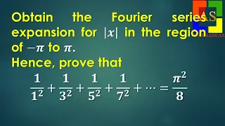 Fourier Series Expansion of |x| from -π to π.
