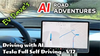 Driving AI - Tesla Full Self Driving V12 - Amazing!