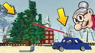 👵 БАБКА ЛУЧОМ СТАВИТ НОВОГОДНЮЮ ЁЛКУ 🎄 МУЛЬТИК в Scrap Mechanic 🔨 СКРАП МЕХАНИК 🔔