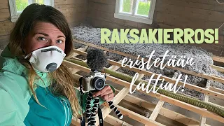 REMPPAVLOGI - TALON LATTIOIDEN ERISTYS (Ekovilla Puhallusvilla) #villafernandez Kesävlogi 12