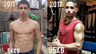 INCREDIBLE BODY TRANSFORMATION. 6 YEARS NATUR TRANSFORMATION