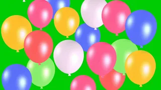 Celebrate With Balloons 🎈 Greenscreen