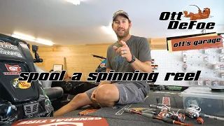 Ott's Garage | How I Spool a Spinning Reel
