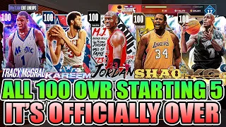 It's Over... 2K Won... The First Ever All 100 Overall Starting Lineup is Impossible NBA 2K24 MyTeam