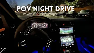 2021 Range Rover POV NIGHT DRIVE | No Talking