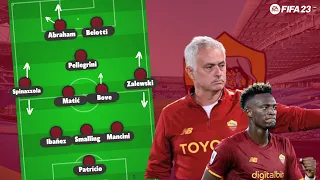 Recreate Jose Mourinho Roma 3-4-1-2 tactics in FIFA 23