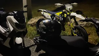 POV 4K | Night ride | Keeway Vieste 125