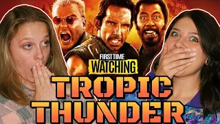 We LOVED how TROPIC THUNDER made us Uncomfortable ! * MOVIE REACTION | First Time Watching ! (2008)