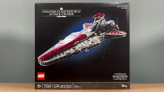 LEGO Star Wars 75367: UCS Venator-Class Republic Attack Cruiser Review!