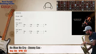 🎸 No Man No Cry - Jimmy Sax Guitar Backing Track with chords