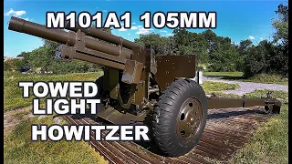 U.S. Army M101A1 105mm towed light howitzer | at AHEC Army Heritage Trail in Carlisle, Pa.