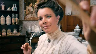 The Hair Parlour | ASMR Roleplay, Edwardian Era (haircut, brushing, shampoo, scalp exam & massage)