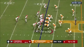 Brock Bowers (Georgia TE) vs Tennessee 2023