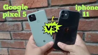 Google pixel 5 vs Iphone 11 comparison and review ||  Google pixel 5 vs iphone 11 camera Test