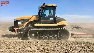CHALLENGER 95E Tractor Working on Spring Tillage