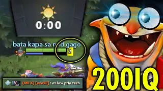 How to play Techies Offlane? 200IQ Technique Level 2 at Zero Minute Destroy Lane!!