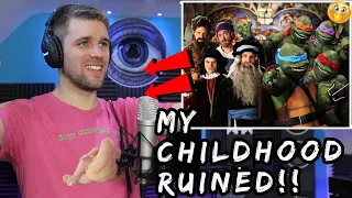 RIP TO MY CHILDHOOD!! ARTISTS VS TMNT | Rapper Reacts to Epic Rap Battles Of History