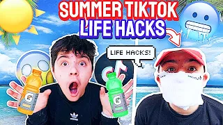 Testing VIRAL Summer TikTok Life Hacks! **THEY WORKED**