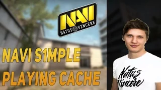 NaVi S1mple playing CS:GO Faceit on Cache (twitch stream)