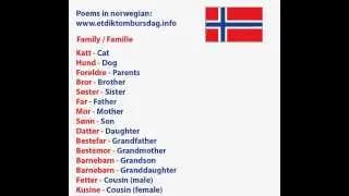 Learn Norwegian - Familie / Family