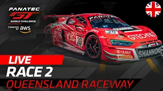 LIVE | Race 2 | Queensland | Fanatec GT World Challenge Australia Powered by Aws 2022