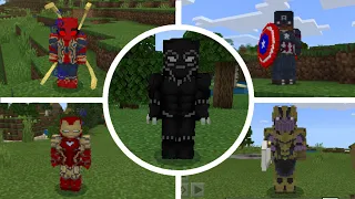 MINECRAFT - ADDON MARVEL AVENGERS V2 | MINECRAFT PE (Pocket Edition)