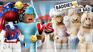 ME and CHILLZ met these TOXIC “BADDIE” TEAMERS in mm2… (Murder Mystery 2)