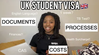 🇬🇧 UK STUDENT VISA Application | All Documents| All Costs | CAS, Finances, English, IHS, TB Test ...