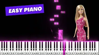 BARBIE GIRL | AQUA | EASY PIANO  | PIANO TUTORIAL #PianoTutorial #EasyPiano #SlowPiano