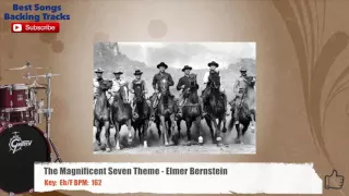 🥁 The Magnificent Seven Theme • Elmer Bernstein Drums Backing Track