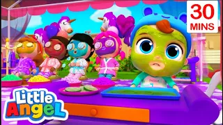 Jill's Spa Face Masks | Little Angel Kids Songs & Nursery Rhymes | Colors for Kids